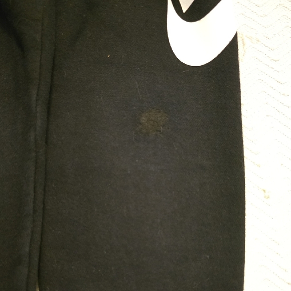 Nike Kids Black Sweatpants with White Logo - Picture 4 of 9